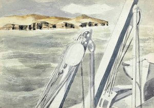 Kysten nær Gibraltar af Paul Nash