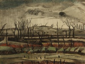 Desolate Landscape, Ypres Salient af Paul Nash