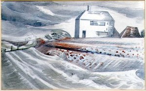House by the Sea, Dymchurch, Kent af Paul Nash