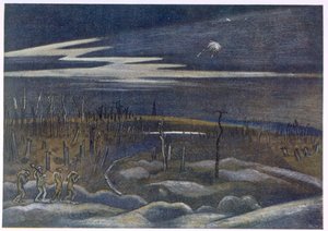 Meadow with Copse, fra British Artists at the Front, Fortsættelse af The Western Front, del tre, Paul Nash af Paul Nash