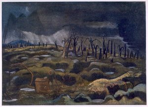 Nightfall, fra British Artists at the Front, Continuation of The Western Front, del tre, Paul Nash af Paul Nash