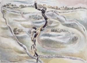 Objekt ved Scarbank af Paul Nash