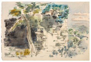 Ruin i Deans skov af Paul Nash