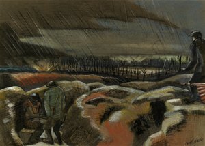 Shellburst, Zillebeke af Paul Nash