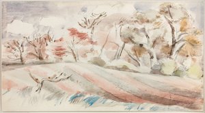 Forårslandskab af Paul Nash