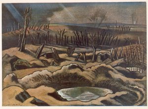 The Field at Passchendaele, britiske kunstnere ved fronten, fortsættelse af vestfronten, tredje del, Paul Nash