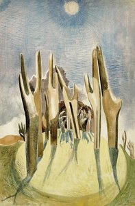 Træ på Bakken af Paul Nash