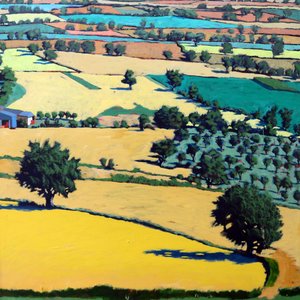 Chase end (akryl om bord) af Paul Powis