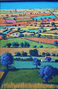 Devon II (akryl om bord) af Paul Powis