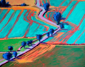 Towards Welland #4 (detail),2024 (akryl på plade)