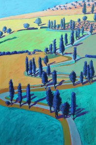 Toscana, 2021 (akryl på plade)