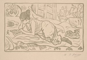 Den tilbagelænede læser af Paul Elie Ranson