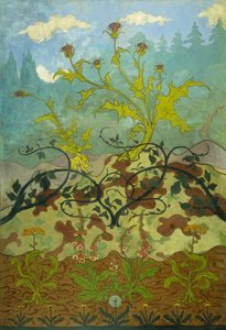 Tidsler og Foxglove; Tidsler og Foxgloves, 1899 af Paul Elie Ranson