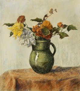 Vase med blomster; Vase de Fleurs, ca. 1900 af Paul Elie Ranson