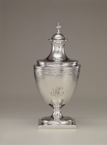 Sukkerskål med låg, ca. 1795 af Paul Revere
