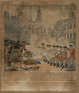 Den blodige massakre af Paul Revere