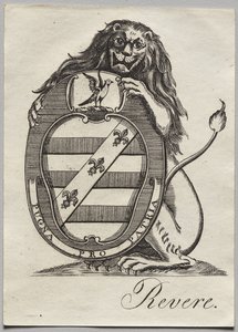 Bogskilt: Våbenskjold af Paul Revere II