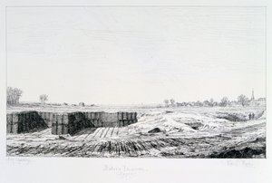 Preussisk batteri, belejring af Paris, 1870-1871