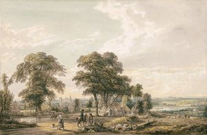 Nærmer sig Rochester og Medway af Paul Sandby