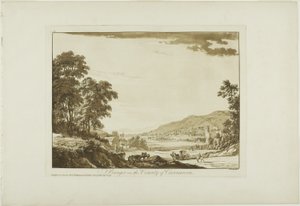 Bangor i grevskabet Caernarvon af Paul Sandby