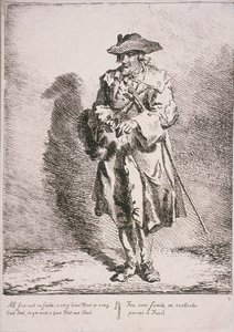 Sælger af flint og stål, Cries of London, 1760 af Paul Sandby