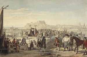 Horse Fair på Bruntsfield Links, Edinburgh af Paul Sandby