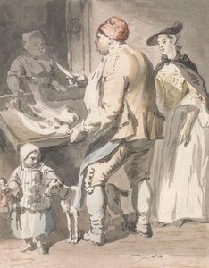 London Cries: En fiskehandler af Paul Sandby