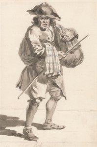 London Cries: En mand med et bundt, gamle tøj af Paul Sandby