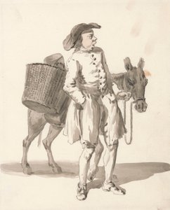 London Cries: Boy with a Donkey af Paul Sandby