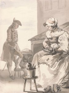 London Cries: Shoe Cleaner af Paul Sandby