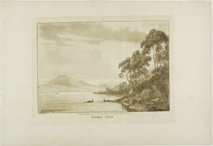 Pimble Meer, planche ti fra Twelve Views in Wales af Paul Sandby
