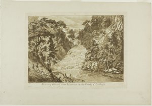 Rhaidr-y Wennel nær Llanrwst i landet Denbigh af Paul Sandby