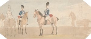 De lette dragoner af Paul Sandby