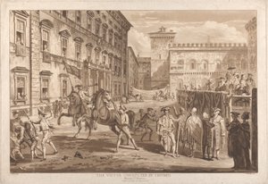 Victor dirigeret i triumf af Paul Sandby