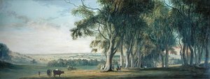 Udsigt over Windsor, fra Snow Hill i Great Park af Paul Sandby