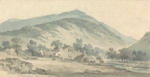 Landskab ved Beddgelert, North Wales