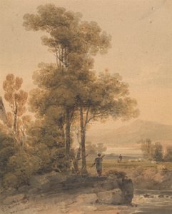 Landskab med figurer, Cromach Vand