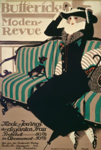 Buttericks Moden-Revy / Plakat 1912 af P.Scheurich