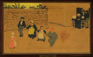 Bretonisches Paneel mit Kindern af Paul Sérusier
