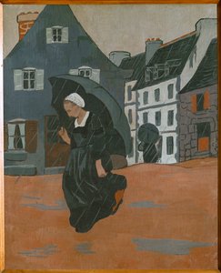 The downpour (maleri på lærred) af Paul Serusier