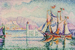 Antibes - Om morgenen. af Paul Signac
