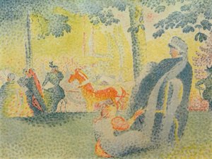 På Champs-Elysées af Paul Signac