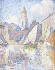 Klokketårn i Saint Tropez, 1896 af Paul Signac