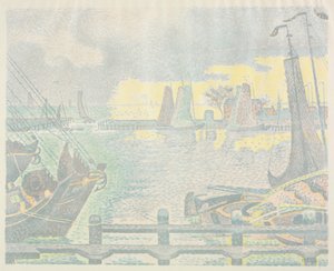 Både ved Flushing af Paul Signac