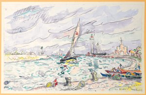 Ciboure, Saint-Jean-de-Luz, 1920 af Paul Signac