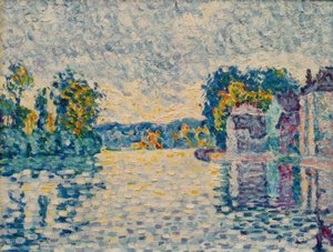Seinen ved Samois af Paul Signac