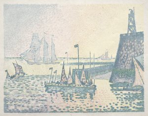 Aften, Anløbsbroen ved Vlissingen af Paul Signac