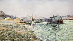 Seinen ved Jardin des Plantes, 1884 af Paul Signac