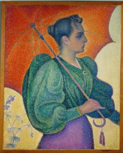 Kvinden med parasollen af Paul Signac