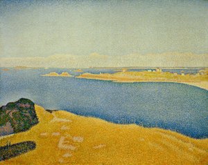 Havet, Saint-Briac. Guerin garde. Saint-Lunaire (Opus 2 af Paul Signac